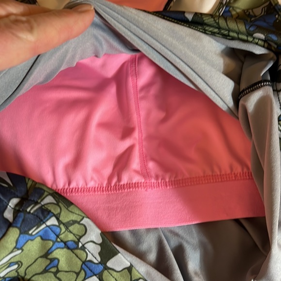 Demix Green Floral Tank Top with Pink Bra Support Size M/L Made in Russia - Picture 7 of 11